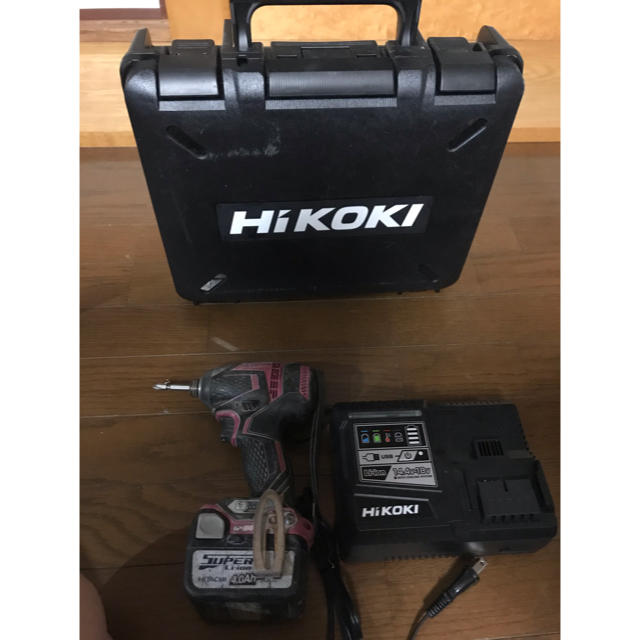 HITACHI インパクトドライバー バッテリー /HiKOKI充電器 ケース