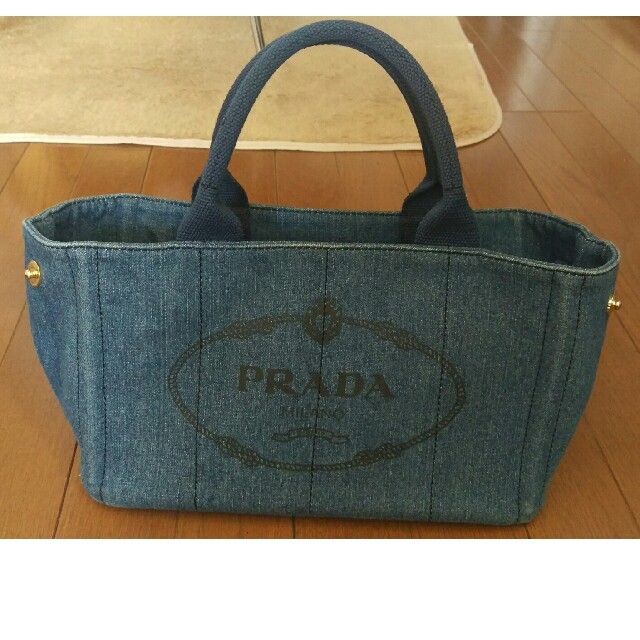 PRADA カナパトート　Sサイズ　ブラックデニム