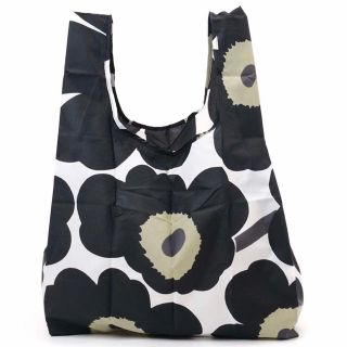 マリメッコ(marimekko)のマリメッコ　エコバッグ　ホワイトブラック(エコバッグ)