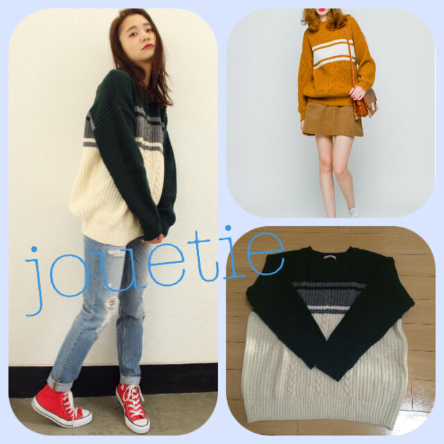 jouetie(ジュエティ)のjouetie♡配色ニット♡ レディースのトップス(ニット/セーター)の商品写真