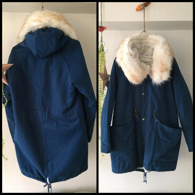 ファーたっぷりコート レディースのジャケット/アウター(モッズコート)の商品写真
