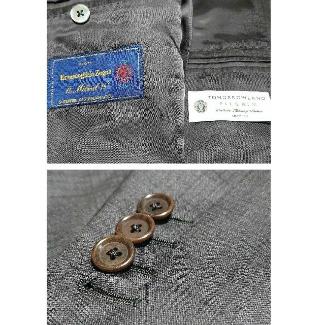TOMORROWLAND(トゥモローランド)のスーツ 48 ゼニア トゥモローランド セットアップ ビジネス グレー  メンズのスーツ(セットアップ)の商品写真