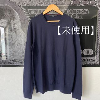 グッチ(Gucci)の【未使用】GUCCI メンズ ネイビー クルーネックニット(ニット/セーター)