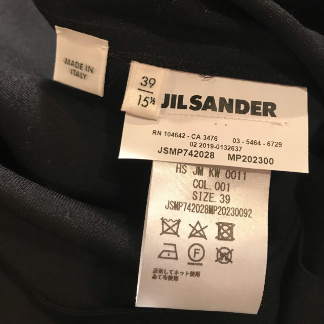 Jil Sander(ジルサンダー)のジルサンダー 19FW シャツジャケット 黒 39 新品未使用 メンズのトップス(シャツ)の商品写真