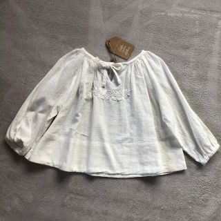 キャラメルベビー&チャイルド(Caramel baby&child )の未使用◆little cotton clothes 刺繍ブラウス 2-3y(ブラウス)