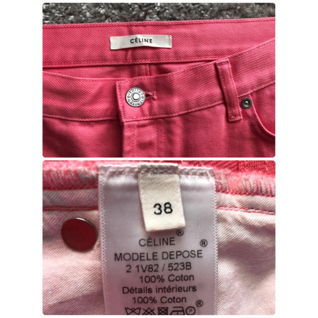 celine(セリーヌ)のトリニティ様専用★美品☆CELINE デニム　ピンク　38 レディースのパンツ(デニム/ジーンズ)の商品写真