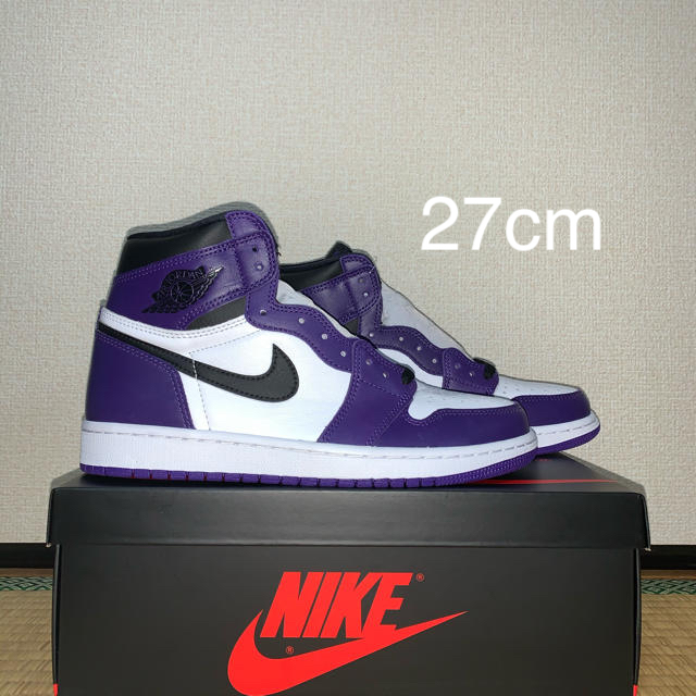 NIKE(ナイキ)の値下げ可 nike  aj1 court purple メンズの靴/シューズ(スニーカー)の商品写真