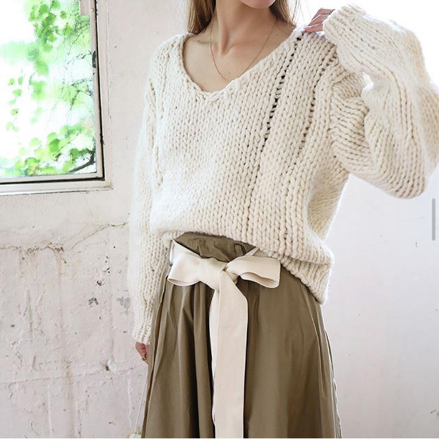 TODAYFUL(トゥデイフル)の(専用ページ)　Todayful Vneck Hand Knit レディースのトップス(ニット/セーター)の商品写真