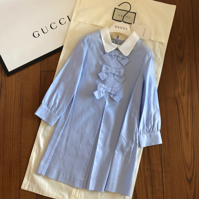 Gucci(グッチ)の【お取置き中】グッチチルドレン 新品ワンピース 5 キッズ/ベビー/マタニティのキッズ服女の子用(90cm~)(ワンピース)の商品写真