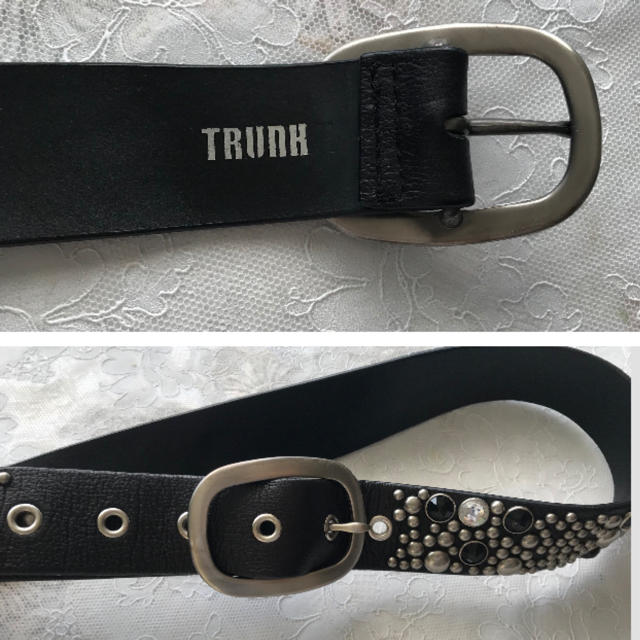 TRUNK(トランク)の【美品】TRUNK トランク スタッツ付きベルト レディースのファッション小物(ベルト)の商品写真