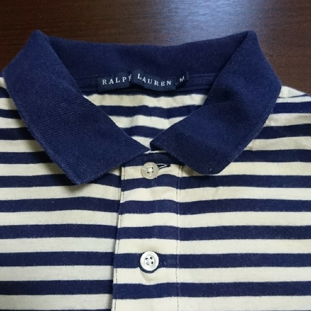 Ralph Lauren(ラルフローレン)のラルフローレン ボーダー ポロシャツ Mサイズ レディースのトップス(ポロシャツ)の商品写真