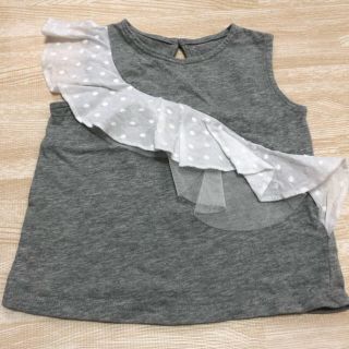 ベビーギャップ(babyGAP)のフリルノースリーブトップス(Tシャツ/カットソー)