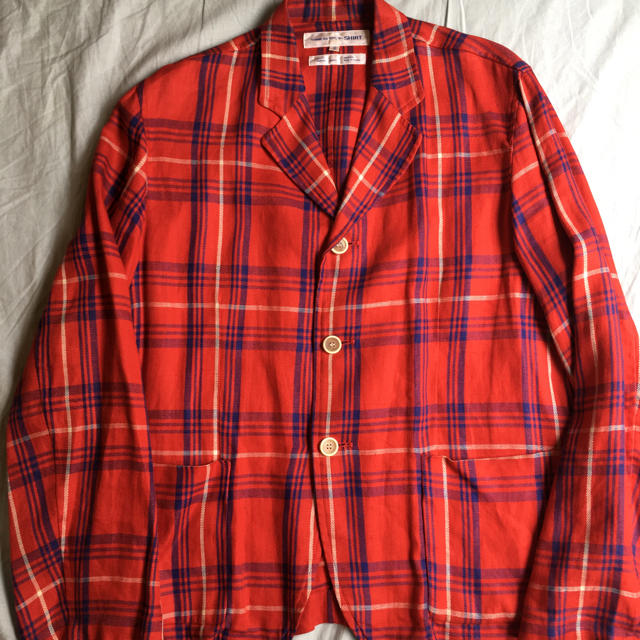 90s garcons shirt フランス製 リネン 100% パンクス