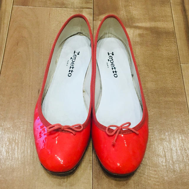 repetto(レペット)のレペット　repetto バレエシューズ フラット 赤 ピンク39.5 正規品  レディースの靴/シューズ(バレエシューズ)の商品写真