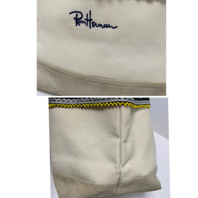 Ron Herman(ロンハーマン)のロンハーマン 大人気のコイントートバッグ　オフホワイト　コイン、スタッズ取れ無し レディースのバッグ(トートバッグ)の商品写真