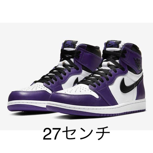 NIKE(ナイキ)の Air Jordan 1 Retro High OG Court Purple メンズの靴/シューズ(スニーカー)の商品写真