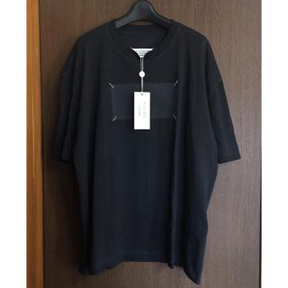 マルタンマルジェラ(Maison Martin Margiela)の20SS新品48 メゾン マルジェラ 4ステッチ オーバーサイズ Tシャツ 黒 (Tシャツ/カットソー(半袖/袖なし))