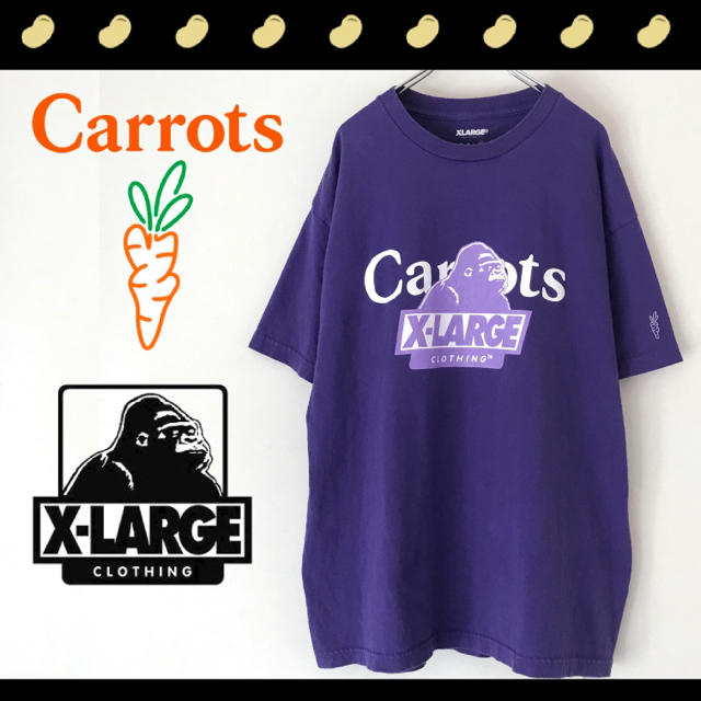 XLARGE(エクストララージ)の【XLARGE×CARROTS】 XCARROTS3★MIXLOGO★Tシャツ メンズのトップス(Tシャツ/カットソー(半袖/袖なし))の商品写真