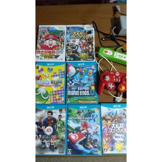 任天堂Wii U本体黒箱なし +ソフト7本セット