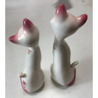 昭和レトロ・猫の置物２個セットの通販 by m's shop｜ラクマ