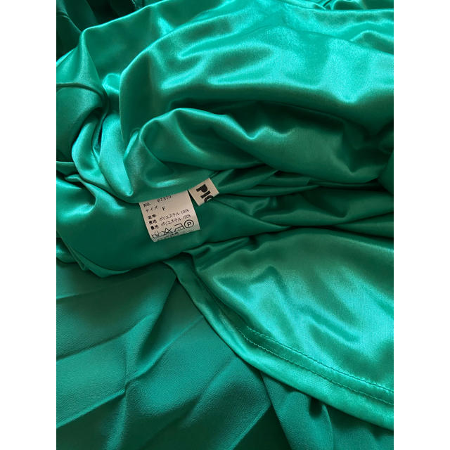 ZARA(ザラ)のPICHIピイチ★ロングプリーツスカート　グリーン　マキシ　ギャザー レディースのスカート(ロングスカート)の商品写真
