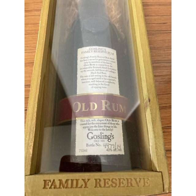 OLD RAM オールド ラム 酒　GOSLING’S FAMILY  食品/飲料/酒の酒(その他)の商品写真