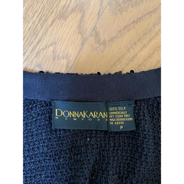 ダナキャラン　Donna Karan スパンコール　ニット　カーディガン