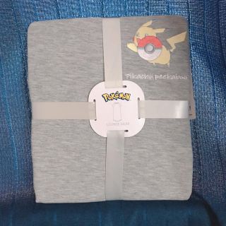 ジーユー(GU)のラウンジワンピース(半袖)POKEMON ICY グレー　S(ルームウェア)