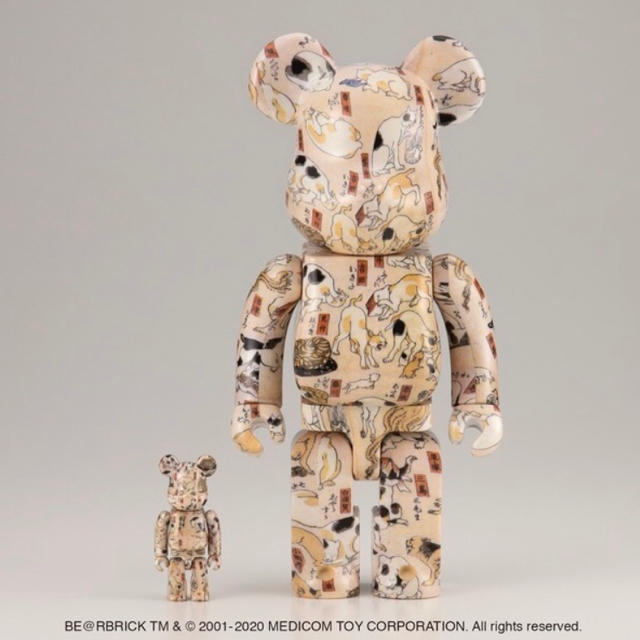 MEDICOM TOY(メディコムトイ)のBE@RBRICK 歌川国芳 「猫飼好五十三疋」100％＆400% ベアブリック エンタメ/ホビーのフィギュア(その他)の商品写真