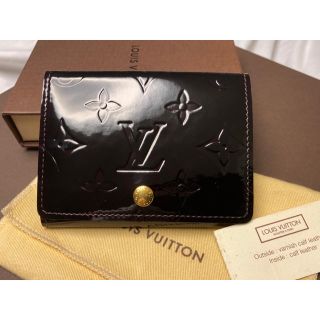 ルイヴィトン(LOUIS VUITTON)のルイヴィトン  ヴェルニ 名刺入れ　カードケース　財布　小銭　モノグラム　メンズ(名刺入れ/定期入れ)