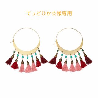 2枚で送料無料 イザベルマラン ISABEL MARANT ピアス レザーフリンジ