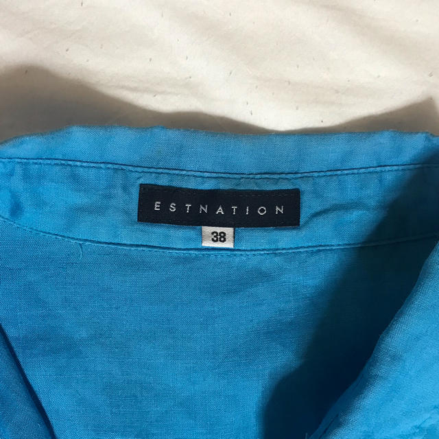 ESTNATION(エストネーション)の【りんこ様専用】ESTNATION リネン長袖シャツ レディースのトップス(シャツ/ブラウス(長袖/七分))の商品写真