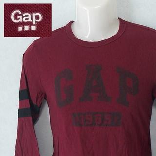 ギャップ(GAP)の【Gap】 美品 ギャップ ワインレッド長袖Tシャツ 綿100% サイズXS(Tシャツ/カットソー(七分/長袖))