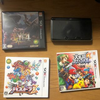 ニンテンドー3DS(ニンテンドー3DS)の3DS+カセット3つ(家庭用ゲーム機本体)