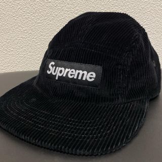 シュプリーム(Supreme)の🧢Supreme Corduroy Camp Cap (SS18) Black(キャップ)