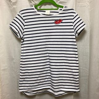 ザラ(ZARA)のZara Girls 半袖Tシャツ（白×黒ボーダー）(Tシャツ/カットソー)