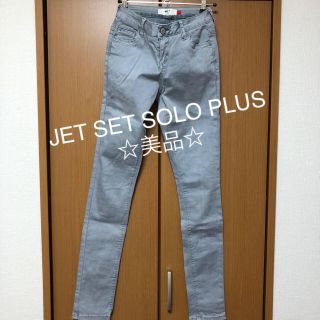 ジェットセット(JET SET)の☆美品・値下げ☆ JET SET SOLO PLUS スキニーパンツ グレー(スキニーパンツ)