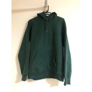 カーハート(carhartt)のcarhartt hoodie グリーン　期間限定値下げ(パーカー)