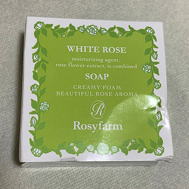 ＊新品未使用＊Rosyfarm（ロージーファーム）ホワイトローズソープ80g コスメ/美容のボディケア(ボディソープ/石鹸)の商品写真