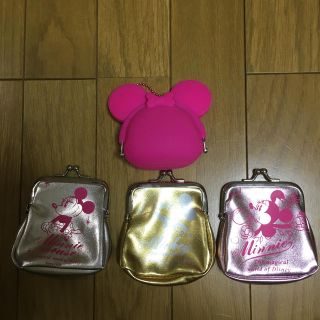 ディズニー(Disney)のディズニー ミッキー ミニー ガマ口財布(コインケース)