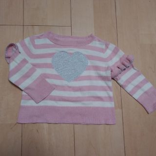 ベビーギャップ(babyGAP)のbaby GAP ピンクボーダー　トップス(シャツ/カットソー)