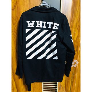 オフホワイト(OFF-WHITE)のセール　オフホワイト  韓国　メンズ(トレンチコート)