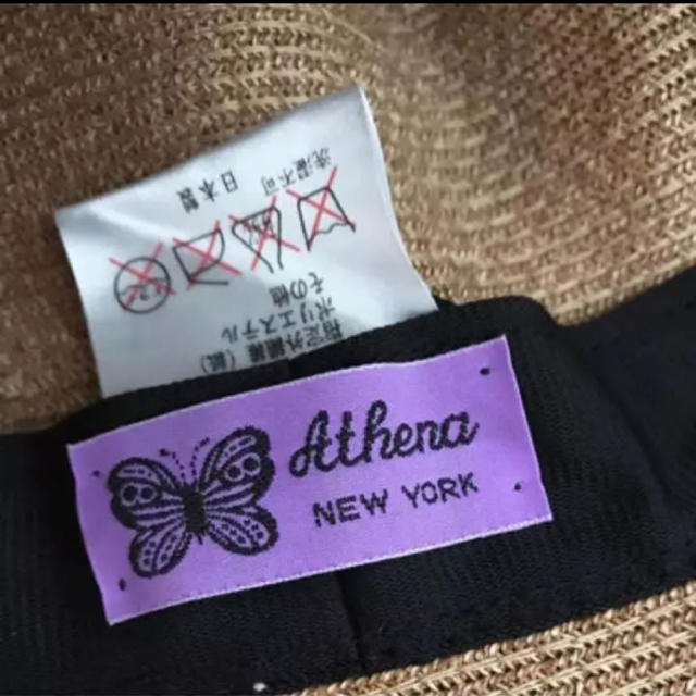 BARNEYS NEW YORK(バーニーズニューヨーク)のアシーナニューヨーク Athena New York 麦わら帽マイリボン レディースの帽子(麦わら帽子/ストローハット)の商品写真