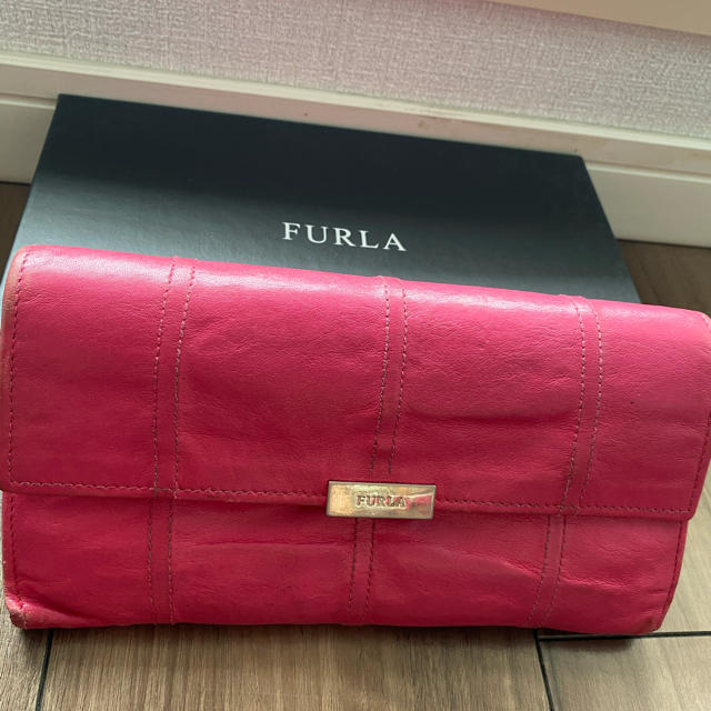 Furla(フルラ)のFURLA フルラピンク色長財布 レディースのファッション小物(財布)の商品写真