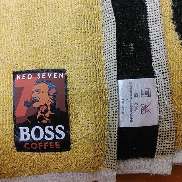 BOSS(ボス)のBOSS COFFEE タオル インテリア/住まい/日用品の日用品/生活雑貨/旅行(タオル/バス用品)の商品写真