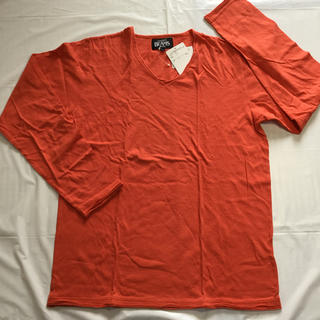 ビームス(BEAMS)の【新品】オレンジのロンT：日本製(Tシャツ/カットソー(七分/長袖))