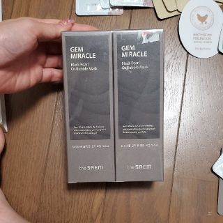 ザセム(the saem)のTheSaem GEM MIRACLE BlackPearl バブルパック 韓国(パック/フェイスマスク)