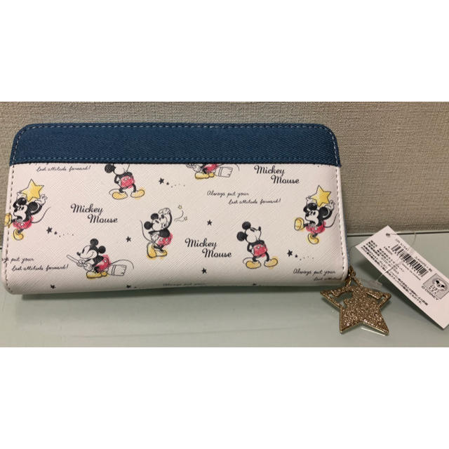 Disney(ディズニー)のmaimai様専用★Disney ディズニー　ミッキー　デニム柄　長財布 レディースのファッション小物(財布)の商品写真