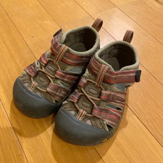 キーン(KEEN)のKEEN キッズ　サンダル　14.5cm  茶色系　水陸両用(サンダル)