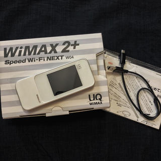 エーユー(au)のWiMAX2＋　speed wi-fi next w04(PC周辺機器)